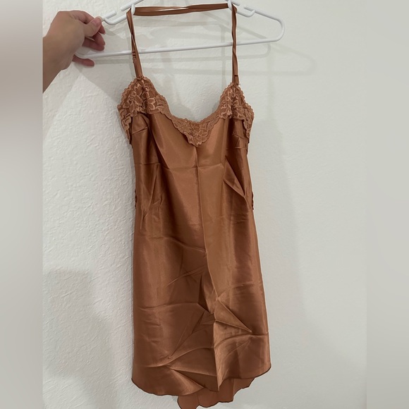 ✨ 12th Tribe | Wynona Copper Slip Dress✨ - Picture 3 of 5